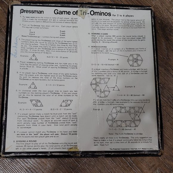 Quad Ominos/Tri Omionos vintage board games - Picture 11 of 12